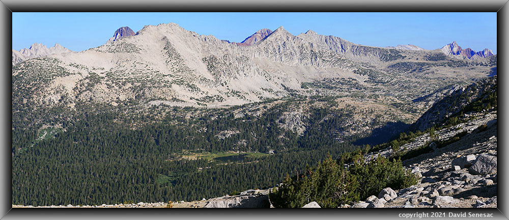 TI08612-08621-2x1h Pioneer Basin lakes 1, 2 , 4, Red and White Mtn, Mt Hopkins, Red Slate Mtn, Mt Crocker, Mt Baldwin. TI08612-08621-2x1h