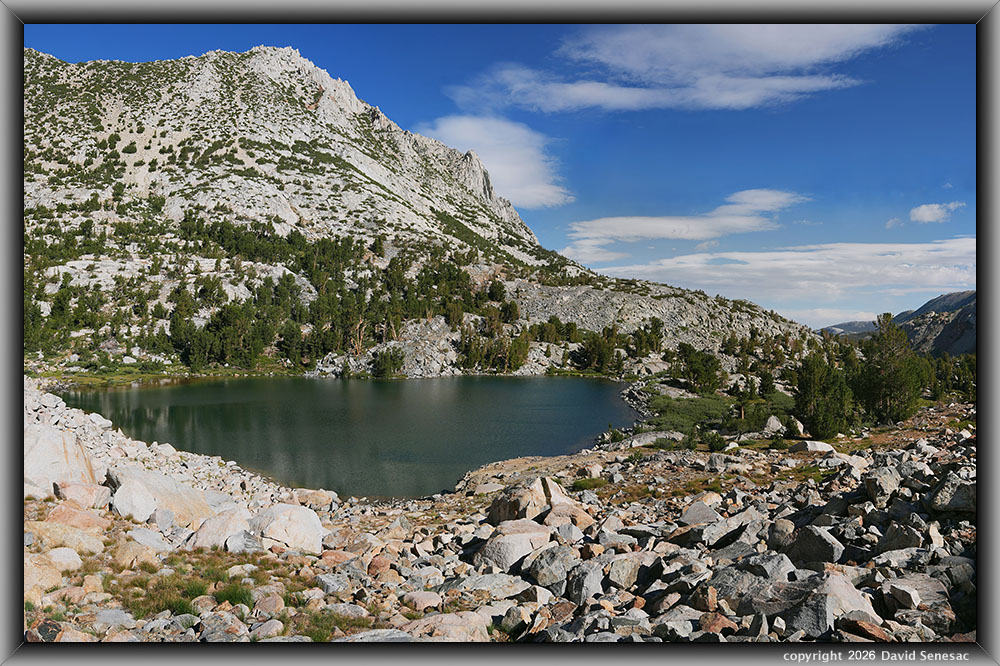 VS00183-00191-3x1v Margaret Lake, Hurd Peak, whitebark pine, Sierra willow VS00183-00191-3x1v